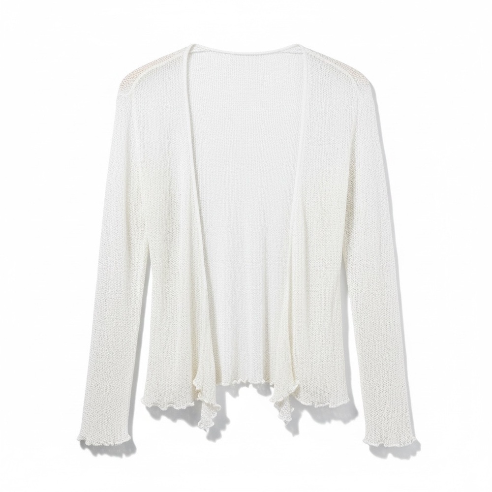 4/$20 Handmade Boho Open Knit Cardigan Lightweight Sheer Beach Cover Up Festival - Picture 5 of 6